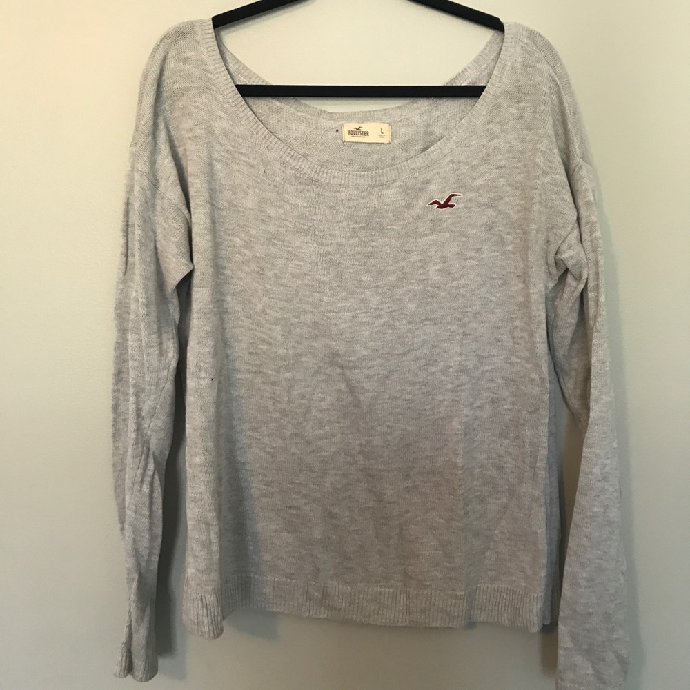 grey oversized sweater